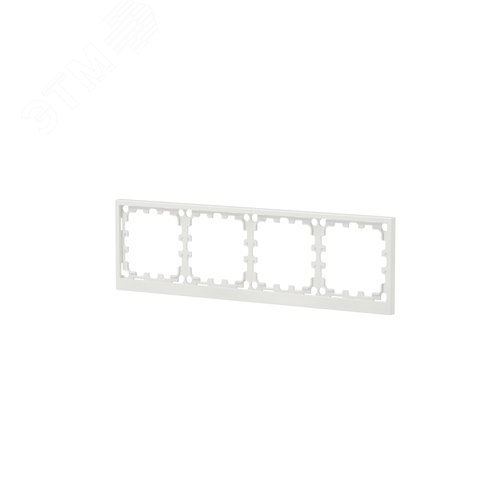 Рамка на 4 поста, KANT, белый песок - фото 3