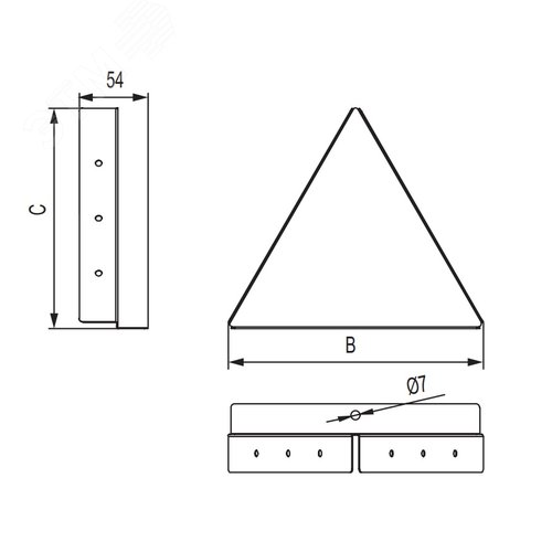 Заглушка двускатной крышки 300, ZL - фото 2