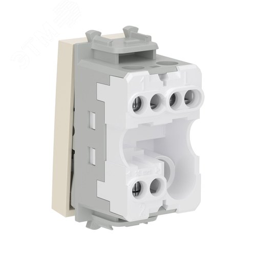 Переключатель модульный, Avanti, ванильная дымка, 1 модуль - фото 4