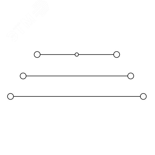 Клемма трехуровневая, винтовой зажим, 6 точек подключения, 2.5 кв.мм, серая - фото 3