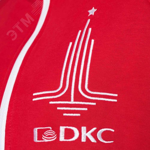 Олимпийка, красный цвет, размер M - фото 7