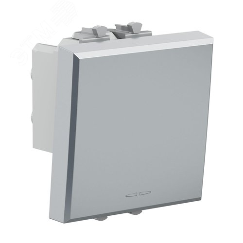 Инвертор одноклавишный модульный, Avanti, закаленная сталь, 2 модуля - фото 2