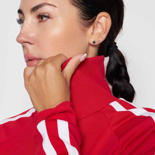 Олимпийка, красный цвет, размер S - фото 6