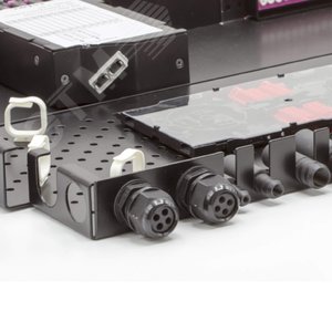 Патч-панель оптическая для установки 4 претерминированых кассет или адаптерных планок. 1U. черная - фото 2