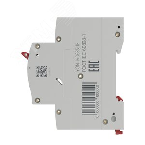 Выключатель автоматический однополюсный 16А B MD63S-1PB16 4,5кА MD63S-1PB16 DKC - 5