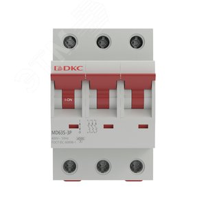 Выключатель автоматический трёхполюсный 20А D MD63S-3PD20 4,5кА MD63S-3PD20 DKC - 3