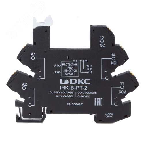 Колодка ультратонкая для реле RIS, входное напряжение 110V AC/DC, push-in клеммы - фото 1