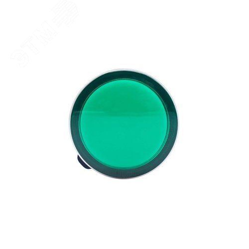 Сигнальная лампа со встроенным диодом 9-24В, зеленая, алюминиевое кольцо, зажим Plug-In - фото 3