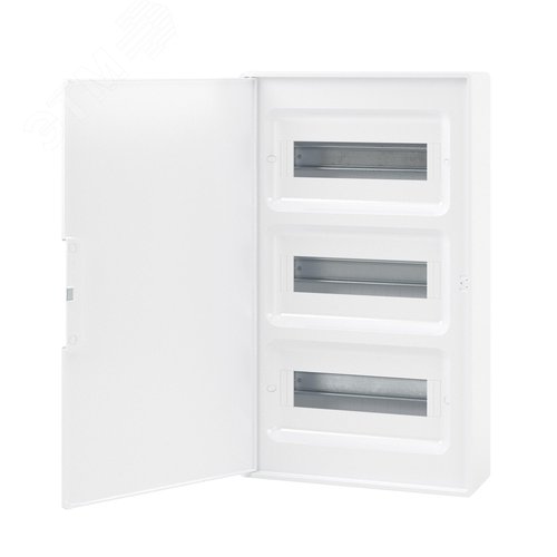 Щиток 36 мод настенный Фрейм (FRAME), белый, с белой дверцей, с 4 шинами PEN (2шт на 8 отв. и 2шт на 10отв.) - фото 3