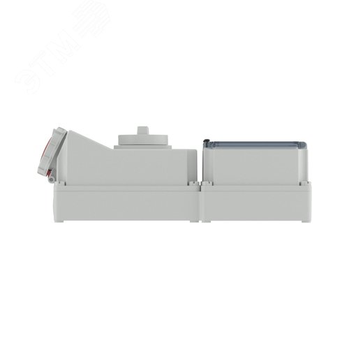 Розетка наружной установки с механической блокировкой и DIN-рейкой на 6 модулей IP67 63А 3P+E+N 400В - фото 3