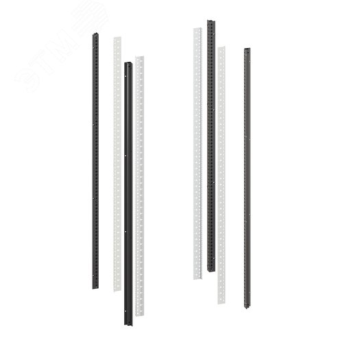 Изображение товара Стойки вертикальные комплект для 38U IT-CQE RAL9005 (компл)