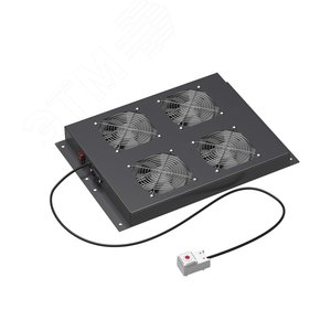 Модуль потолочный 4 вентилятора с термостатом для крыши 600 RAL9005 - фото 2