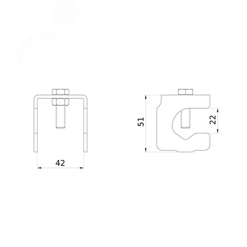 Зажим арматурный - фото 2