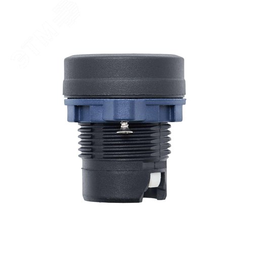 Головка кнопки плоская прозрачная без фиксации, красная - фото 3