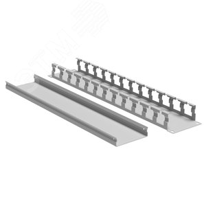 Органайзер кабельный с крышкой 2U, глубина 40 мм, для 19'' IT-корпусов ДКС серии STI/CQE, RAL7035 - фото 2