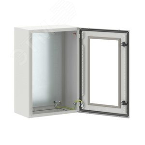 Щит монтажный ЩМП 600x400x250 мм STE с М/П с прозрачной дверью - фото 1