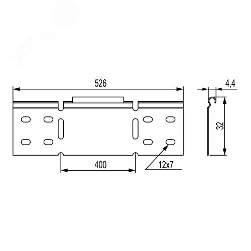 Упрощенная редукция 400мм, Н35, цинк-ламельная - фото 2