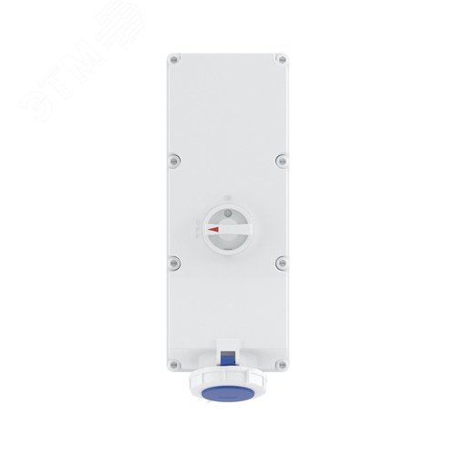 Розетка наружной установки IP67 125А 2P+E 230В с механической блокировкой и боковым расположением разъема - фото 3
