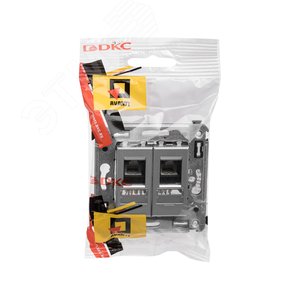 Avanti Компьютерная розетка RJ-45 в стену кат.5e двойная Закаленная сталь - фото 5