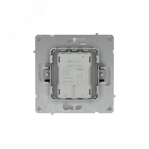 Выключатель двухклавишный, KANT, белый песок - фото 3