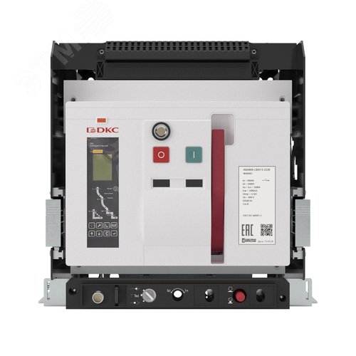 Воздушный автоматический выключатель YON AGS25H 3Р 2500 А 85 кА, типоразмер M, расцепитель 3H, выкатной, управление 220 В AC, горизонтальное подключение - фото 2