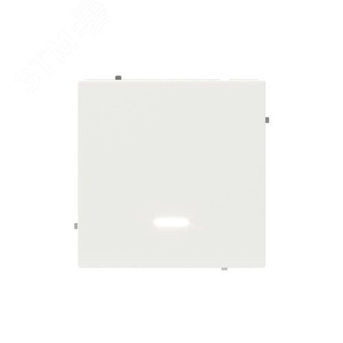 Переключатель одноклавишный с подсветкой, KANT, белая магнолия - фото 2