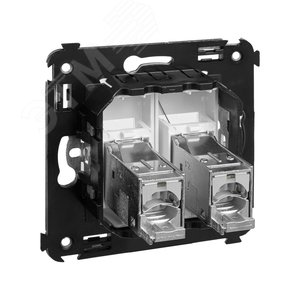 Avanti Розетка RJ-45 в стену, кат.6 двойная экранированная, ''Белое облако'' - фото 4