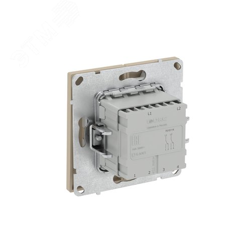 Переключатель двухклавишный, KANT, ванильный марципан - фото 5