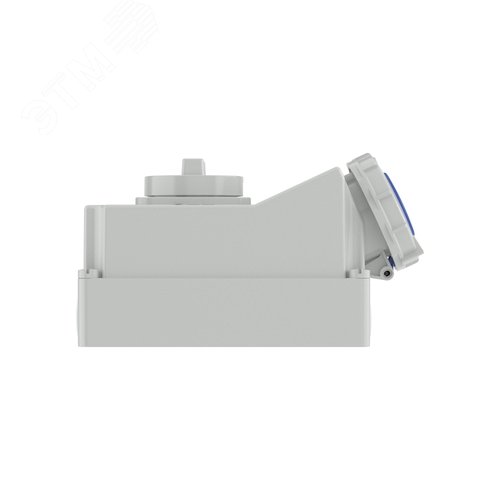 Розетка наружной установки IP67 16А 2P+E 230В с механической блокировкой и боковым расположением разъема - фото 2