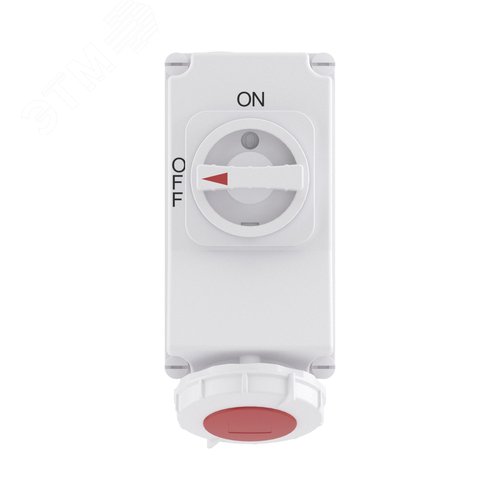 Розетка наружной установки с механической блокировкой и боковым расположением разъема IP67 32А      3P+E+N - фото 3