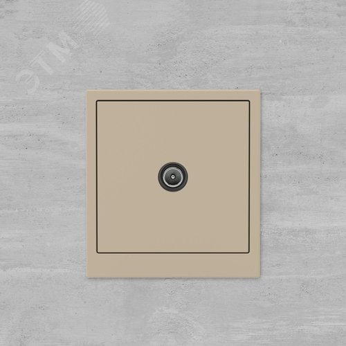 Розетка TV проходная, KANT, ванильный марципан - фото 6