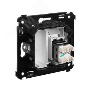 Avanti Телефонная розетка RJ-12 в стену  Закаленная сталь - фото 4