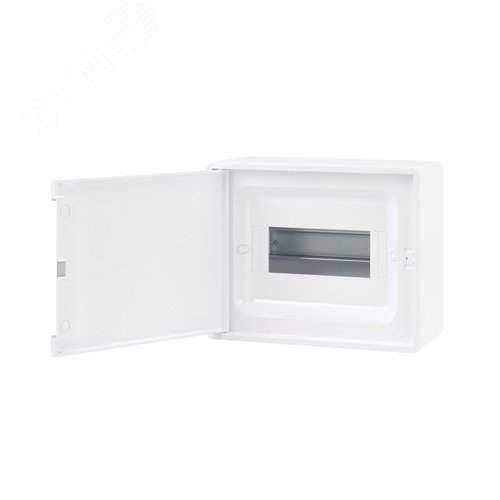 Щиток 8 мод настенный Фрейм (FRAME), белый с белой дверцей, с 2 шинами PEN на 6 и 8 отв. - фото 3