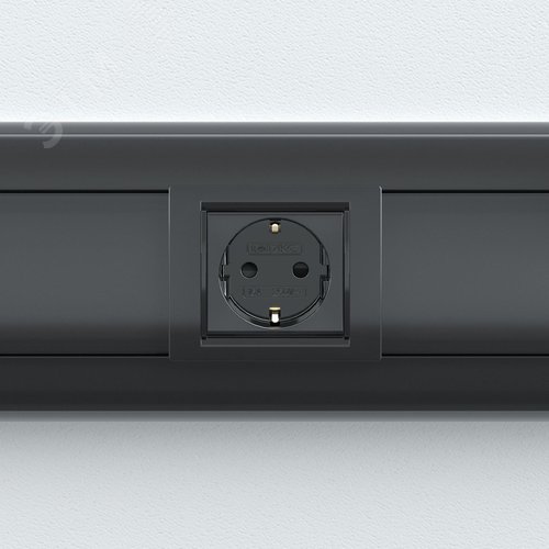 Розетка силовая, ЭУИ Вива (Viva), 2 мод., цвет че - фото 5