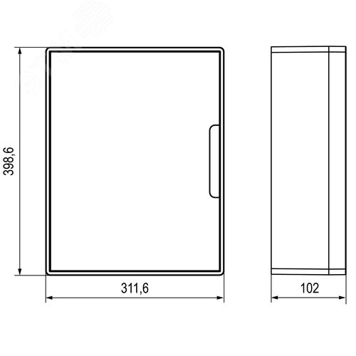 Щиток 24 мод настенный Фрейм (FRAME), белый, с белой дверцей, с 4 шинами PEN (2шт на 8 отв. и 2шт на 6 отв) - фото 5