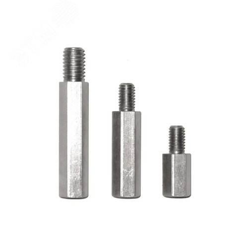 Изображение товара Спейсер Lоснования=10мм Lрезьбы=7мм М4 (шт)