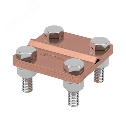 Соединитель пруток - полоса 57х57 мм медь - фото 1