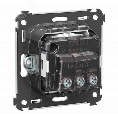 Avanti Розетка в стену, 2P+E, с защитными шторками, ''Белое облако'' - фото 4