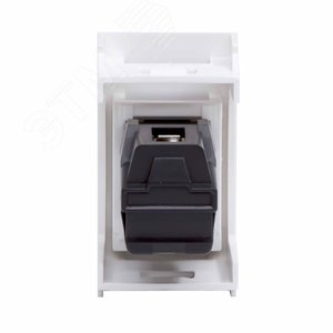 USB 2.0 розетка, ЭУИ Вива (Viva), белая, 1 мод. - фото 4