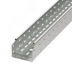 Лоток перфорированный 100х80х3000 горячеоцинкованный - фото 1