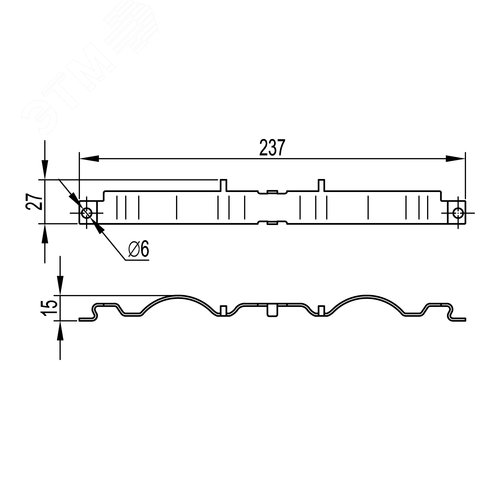Крепление безвинтовое для проволочного лотка нержавеющая сталь - фото 2