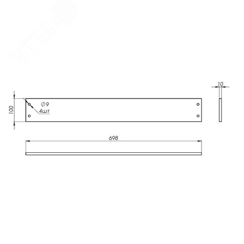 Изолятор опорный перфорированный, 800мм, 1шт - фото 5