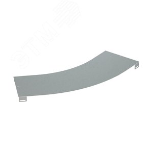 Крышка на угол горизонтальный 45?, осн.200, R-600, цинк-ламельная в комплекте с крепежными элементами и соединительными пластинами, необходимыми для монтажа - фото 1