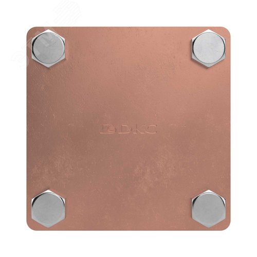 Соединитель полоса - полоса 80х70 мм медь - фото 3