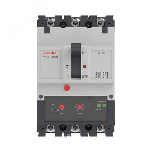Выключатель автоматический YON pro MNX250H 3P 250 A 150 kA при AC415V расцепитель TMD - фото 2