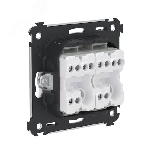 Avanti Переключатель двухклавишный в стену, ''Белое облако'' - фото 4