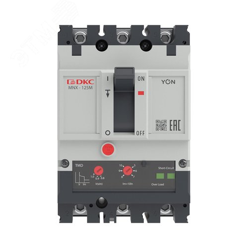 Выключатель автоматический YON pro MNX125M 3P 125 A 100 kA при AC415V расцепитель TMD - фото 2