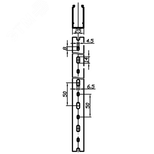 Короб перфорированный синий RL6 25x60 - фото 6