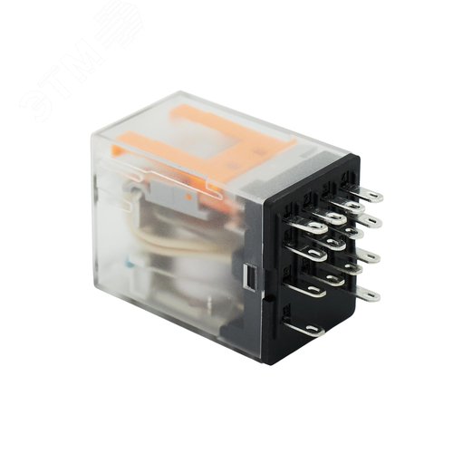 Реле миниатюрное промышленное общего назначения, 4CO, коммутируемый ток 5 А, AgSnO, напряжение 24V AC, опция – светодиод - фото 2