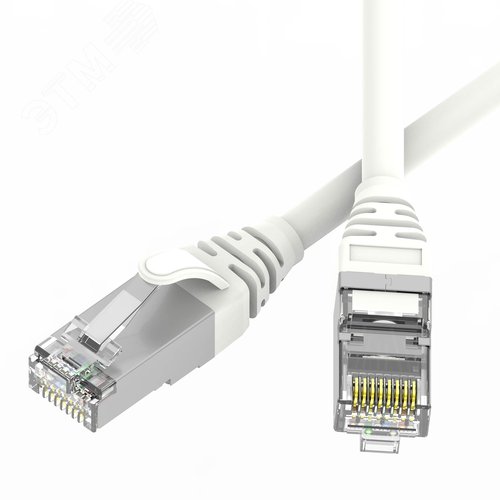 Изображение товара Патч-корд экранированный SLIM CAT6 U/FTP 4х2, 28 AWG, LSZH, белый, 2м (шт)